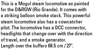 D & RGW Mogul Steam Locomotive
