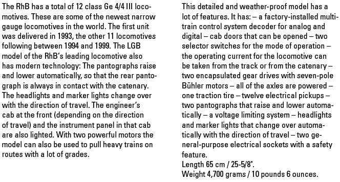 RhB cl Ge 4/4 Electric Locomotive Road No 643