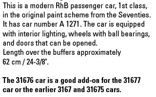 RhB Passenger Car, 2nd Class