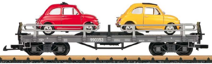 Auto Transport Car with 2 Fiat 500 Automobiles