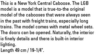 NYC Steel Caboose
