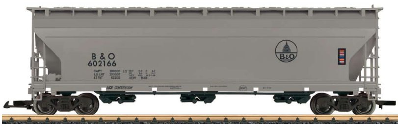 Baltimore and Ohio Center Flow Hopper Car