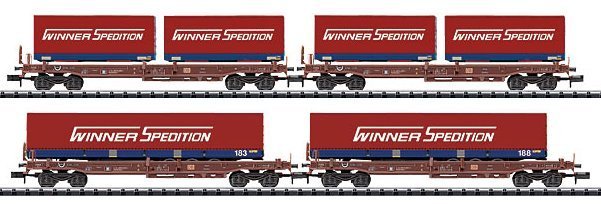 Winner Deep Well Flat 4-Car Set