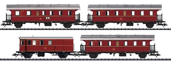  Red Thunder Boxes Passenger 4-Car Set (L)