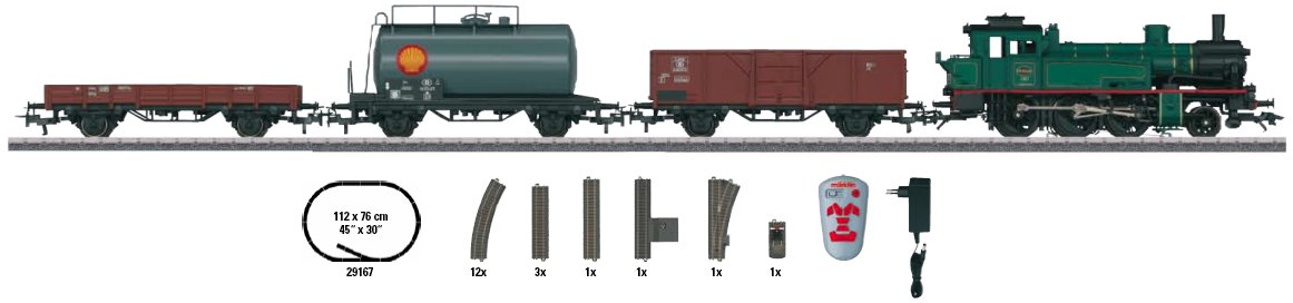 SNCB Starter Set Freight Train with Class 96 Locomotive