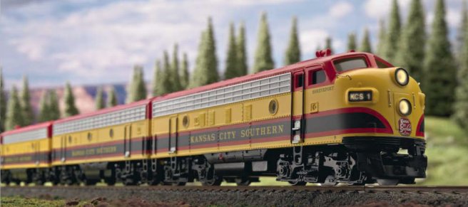 Kansas City Southern A-B-A Diesel trein set