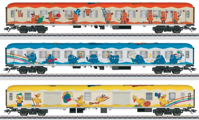 Mouse Show Train Passenger Car Set (L)