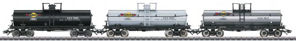 Sunoco 3-Tank Car Set