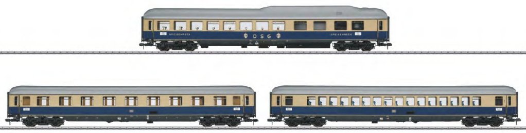 DB Rheingold 1962 Express Train Passenger 3-Car Set