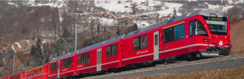 Rhb Class ABe 8/12 Allegra Powered Rail Car Train