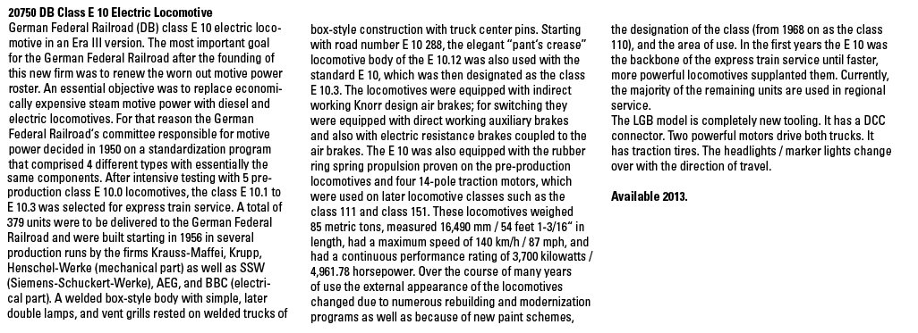 DB class E 10 Electric Locomotive