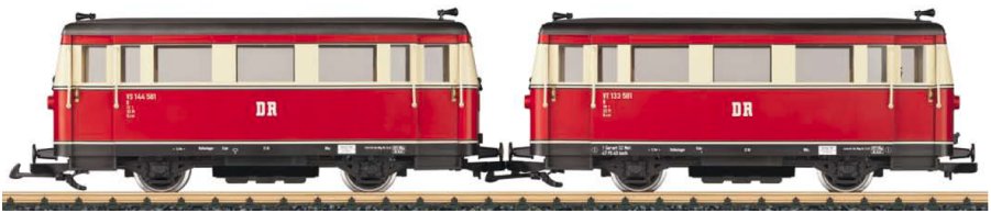 DR class VT 133 Powered Rail Car and Control Car