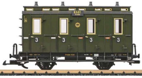 DRG (German State Railroad Company) Compartment Car, 3rd Class