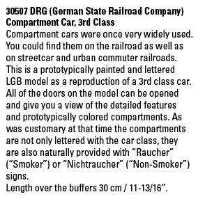 DRG (German State Railroad Company) Compartment Car, 3rd Class
