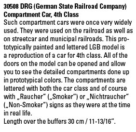 DRG (German State Railroad Company) Compartment Car, 4th Class