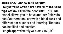 C&S Conoco Tank Car #12