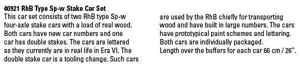 RhB Typ Sp-2 Stake Car Set