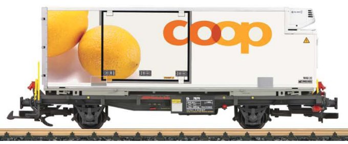 RhB Container Car ccop Lemon