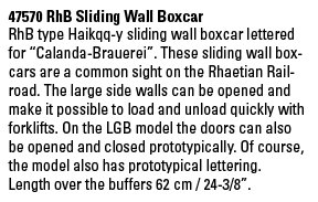 RhB Sliding Wall Boxcar