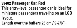 Passenger Car, Red