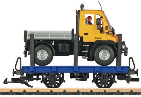 Stake Car with Unimog Truck