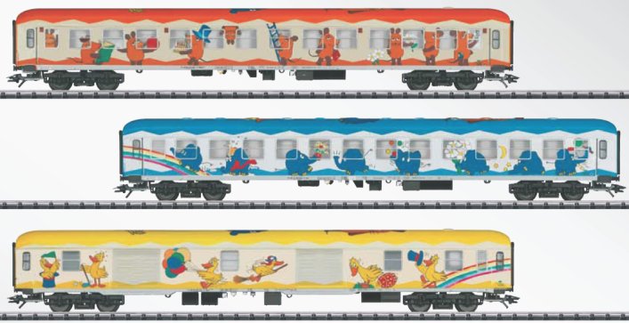 Mouse Show Train Passenger Car Set (L)