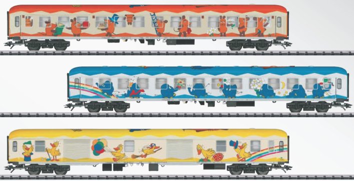 Mouse Show Train Passenger Car Set (L)