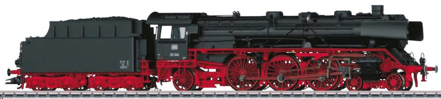 DB Class 03 Express Train Steam Locomotive w/Tender.