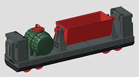 Four-Axle Low Side Car (Kit).