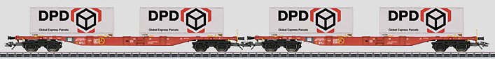 Container Flat Car Set.