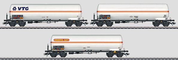 SNCF (France) Pressurized Gas Tank Car Set.