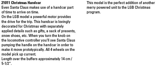 Christmas Handcar