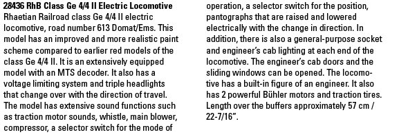 RhB Class Ge 4/4 II Electric Locomotive