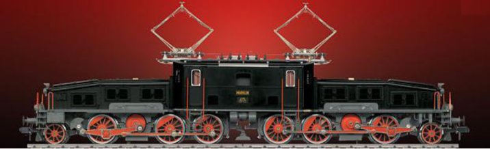 SBB Ce 6/8 II Toy Fair Black Crocodile Elec Locomotive w/Wooden box.