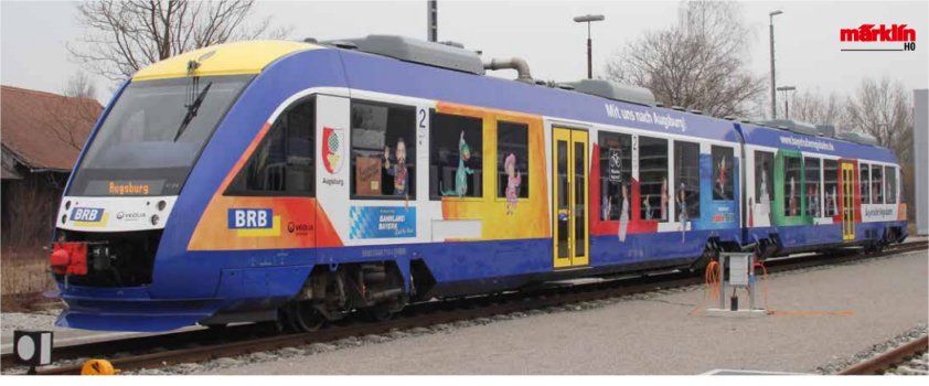 Bavarian Regiobahn BRB LINT Diesel Powered Commuter Rail Car