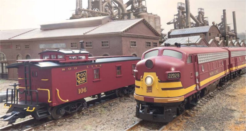 SOO Line GM A-B-A Train Set w/Caboose