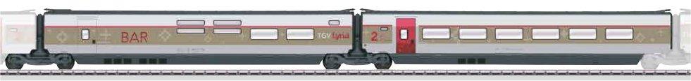 Add-On Car Set 3 for the TGV Lyria