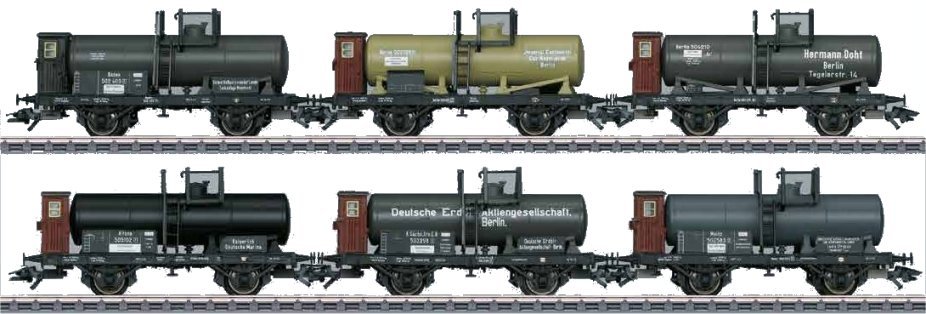 DB Freight 6-Car Tank Car Set (EX)