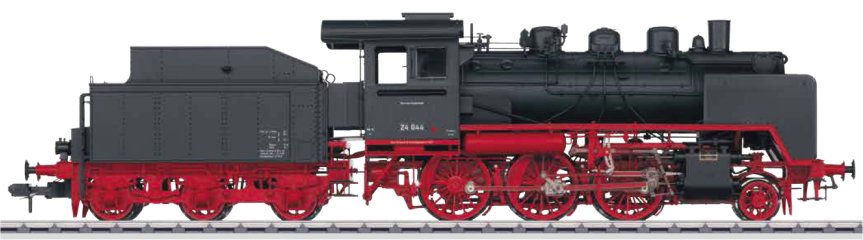 DB class 24 Steam Locomotive w/Tender