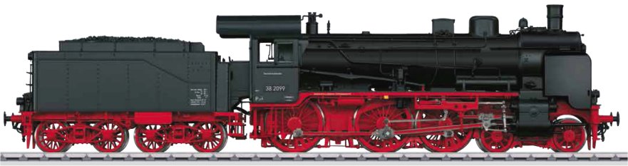 DB class 38.10-40 Steam Locomotive w/Tender