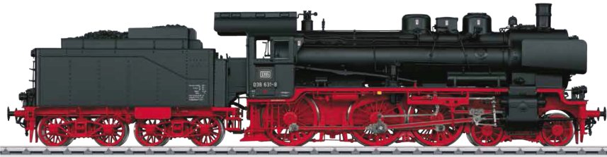 DB class 038.10-40 Steam Locomotive w/Tender
