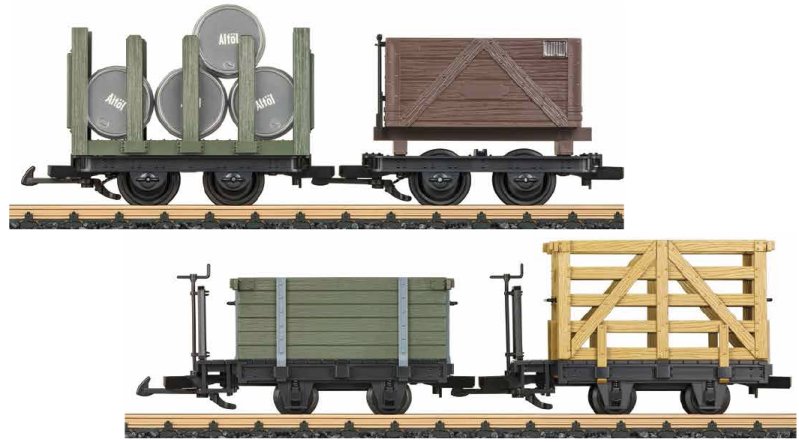 Narrow Gauge Rural Railroad 4-Car Set