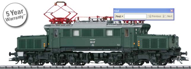 DB class E 93 Electric Freight Train Locomotive