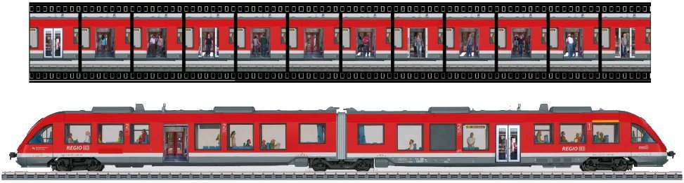 DB AG cl 648.2 LINT Diesel Powered Commuter Car