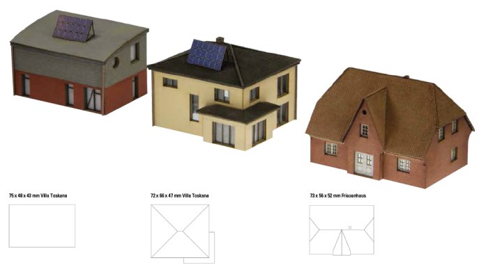 Kit for 3 Modern Single-Family Dwellings