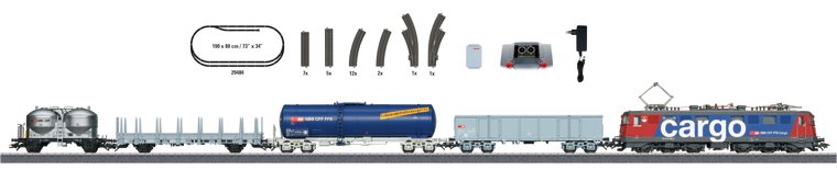 Dgtl Swiss Freight Train Starter Set with Mobile Station 230V