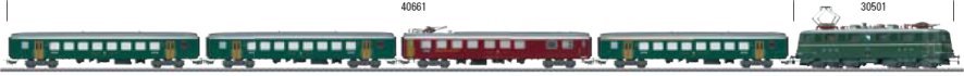 Dgtl SBB Double Electric Locomotive Set