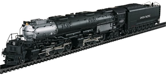 Dgtl UP cl 4000 Big Boy Freight Steam Locomotive w/Tender, no. 4020