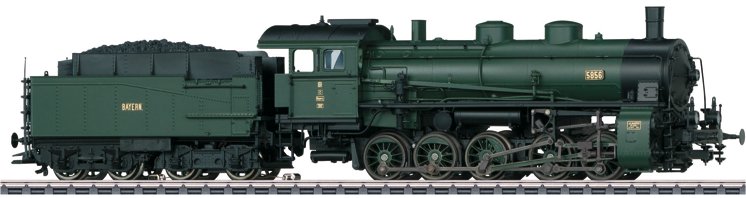 Dgtl Bavarian cl G 5/5 Freight Steam Locomotive w/Tender