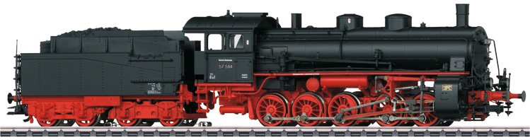 Dgtl DB cl 57.5 Freight Steam Locomotive w/Tender